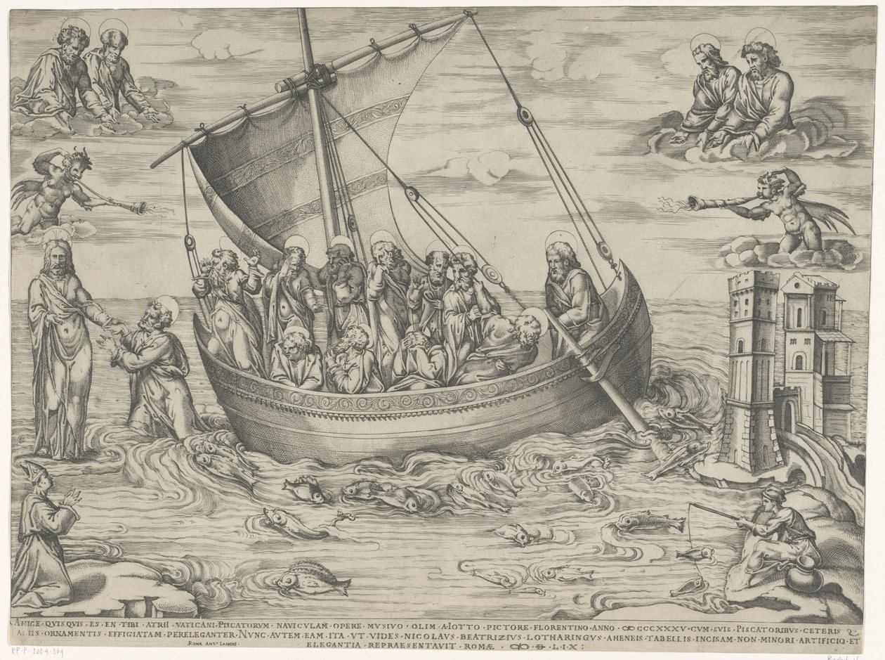 Roeping van Petrus door Nicolas Beatrizet
