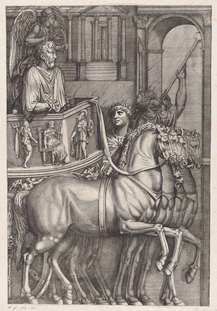 De Triomf van Marcus Aurelius door Nicolas Beatrizet