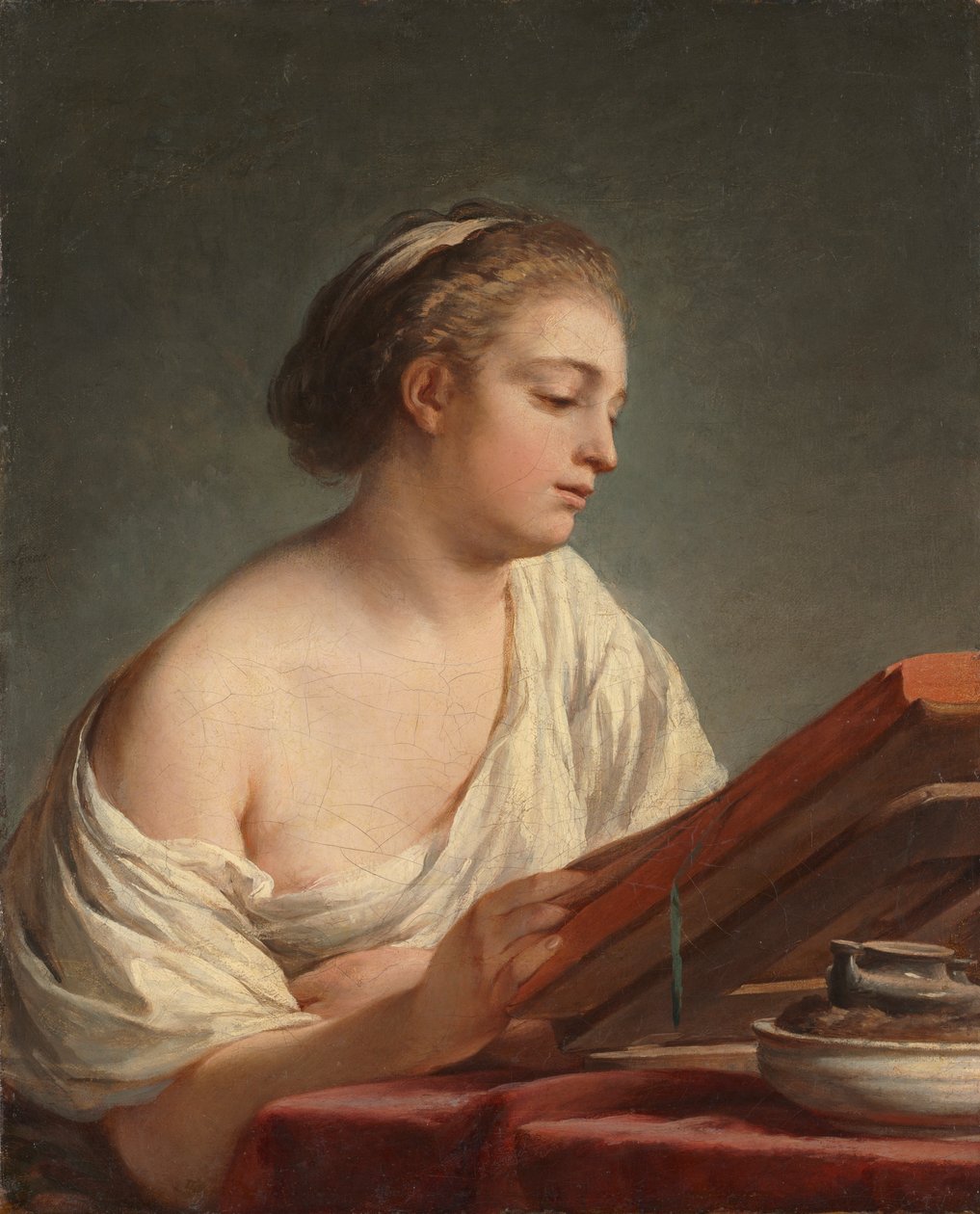 Vrouw Lezend door Nicolas Bernard Lepicie