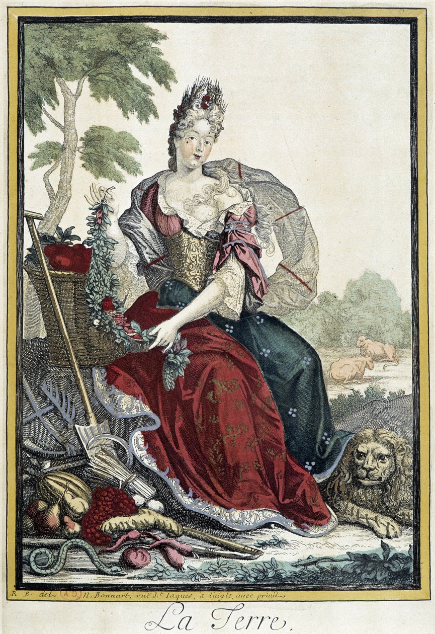 Allegorie van de Aarde door Nicolas Bonnart