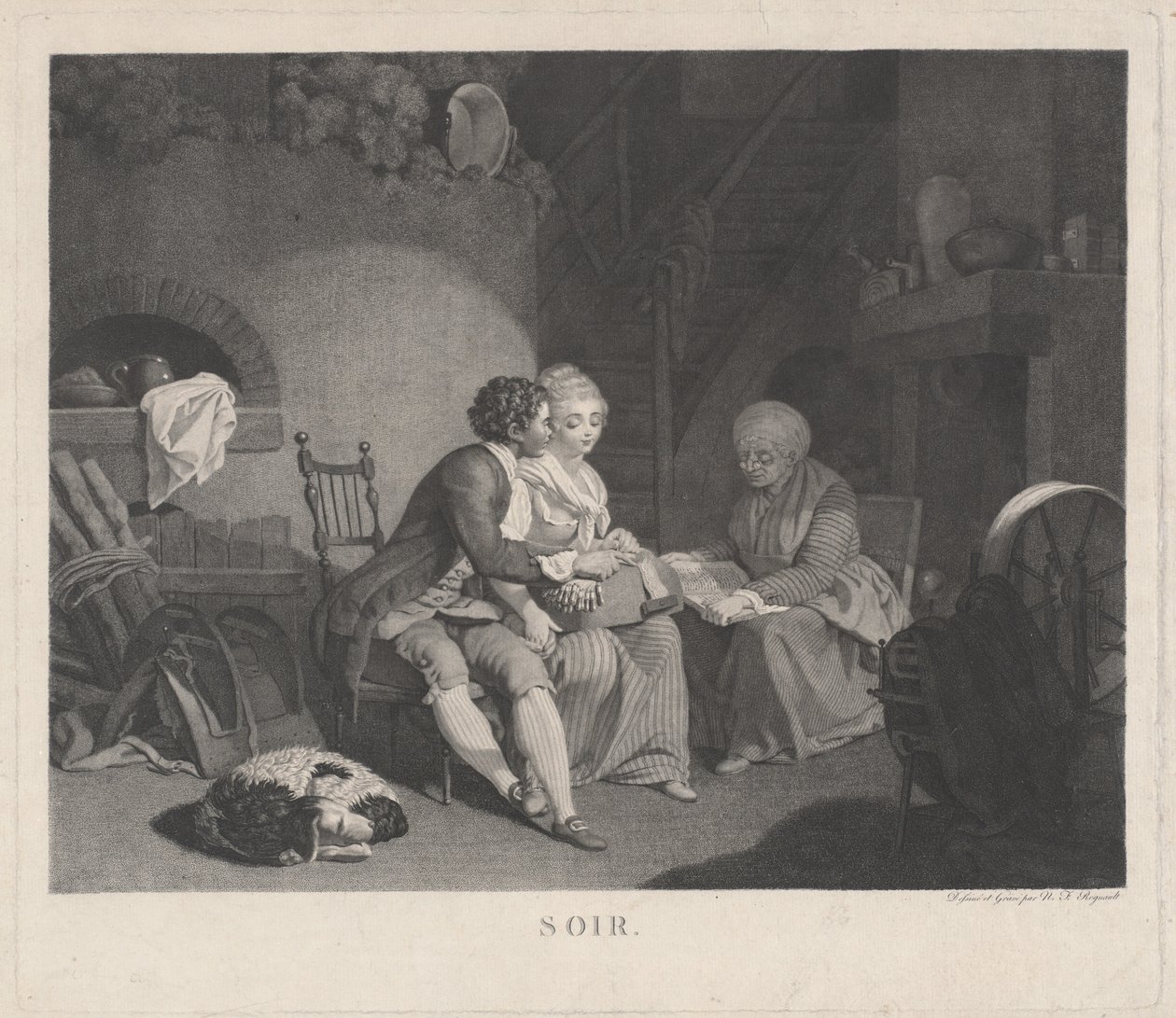 Soir door Nicolas Francois Regnault