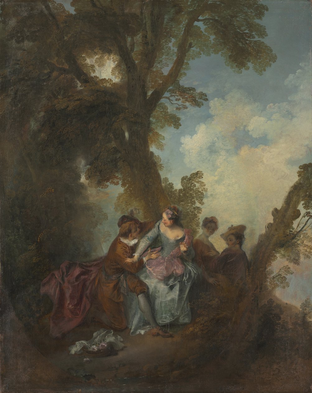 Liefdesverklaring, c.1720 door Nicolas Lancret