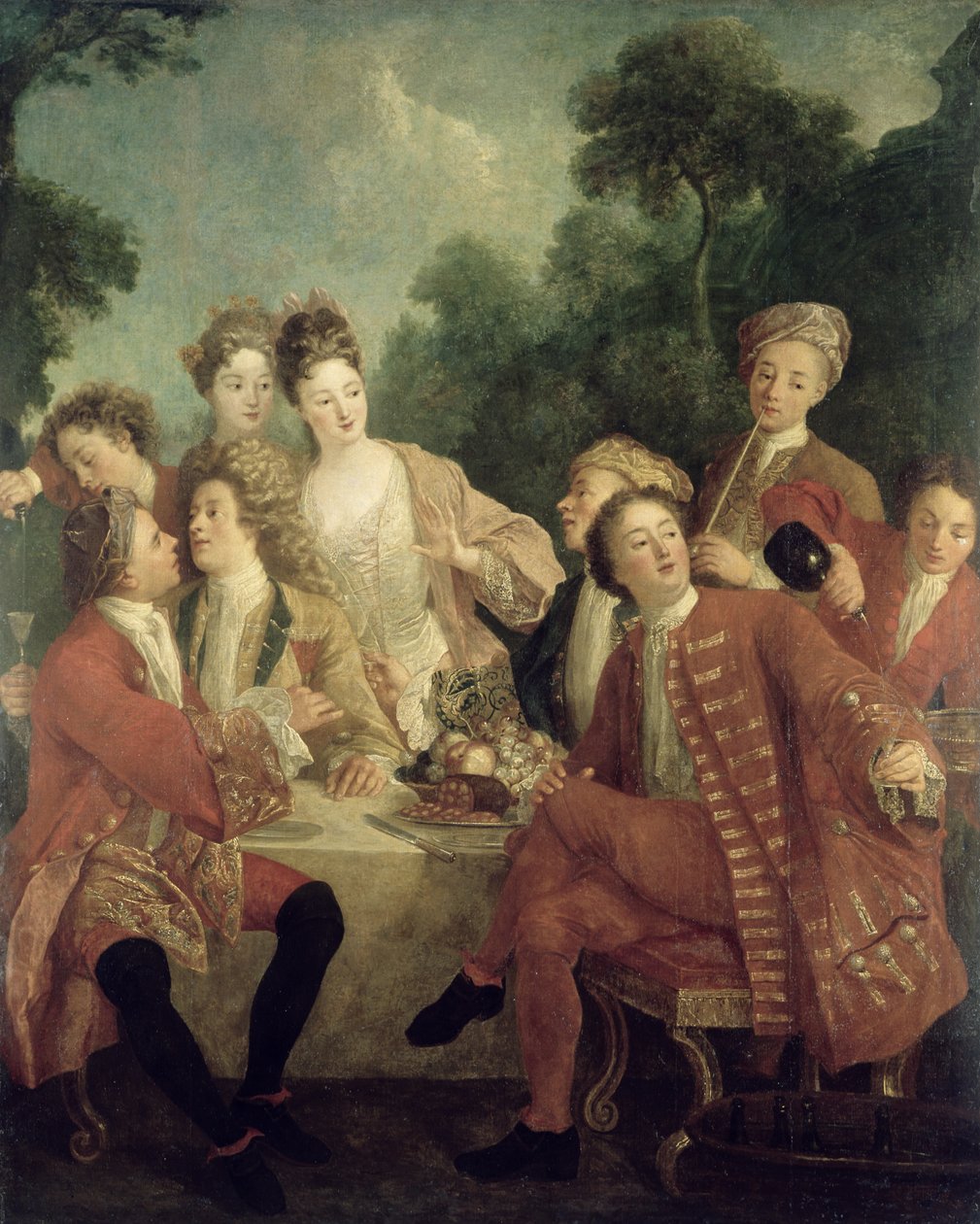 De hamlunch door Nicolas Lancret