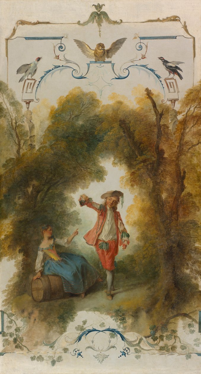 De wijngaard door Nicolas Lancret