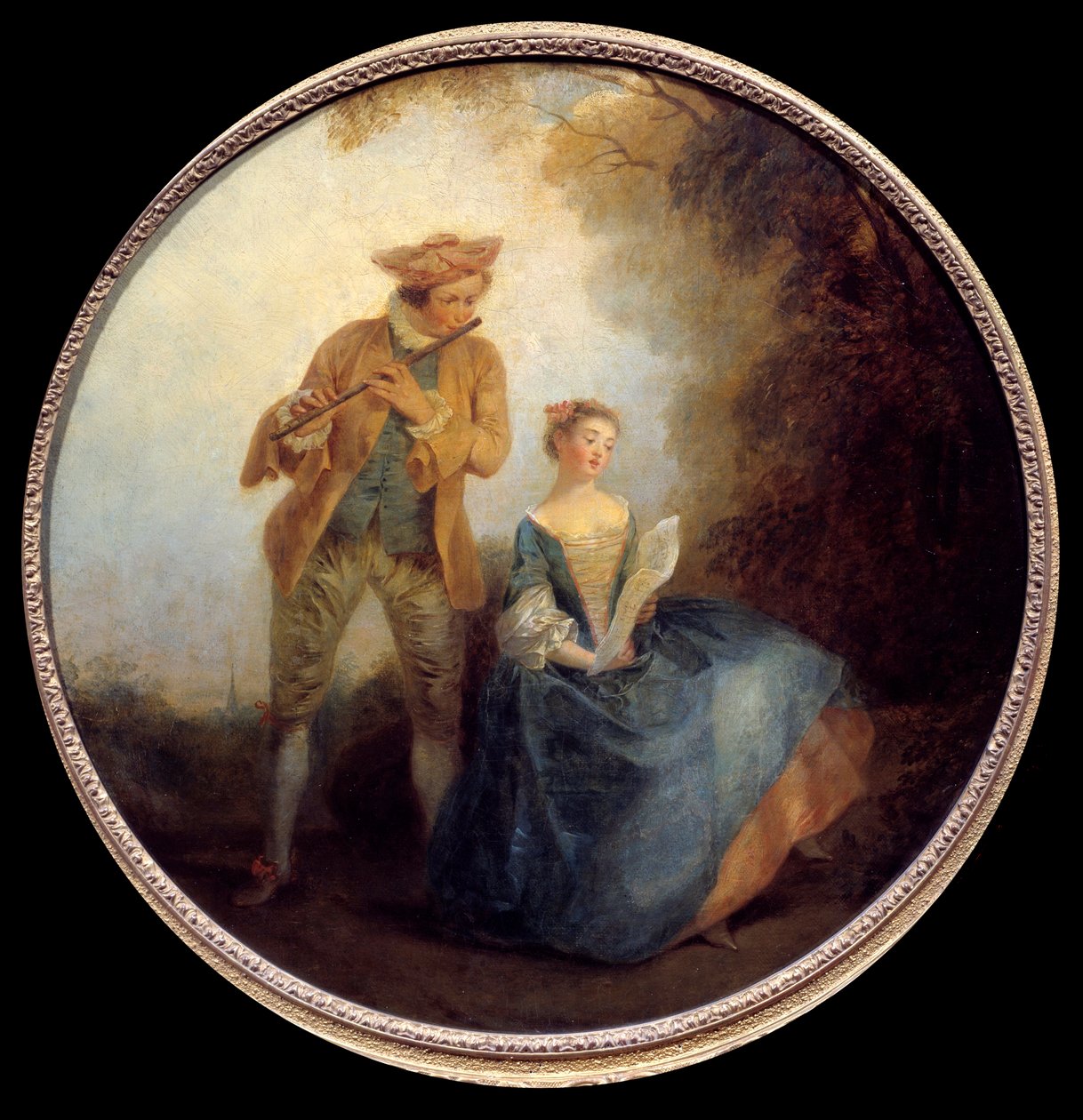 Het duo door Nicolas Lancret