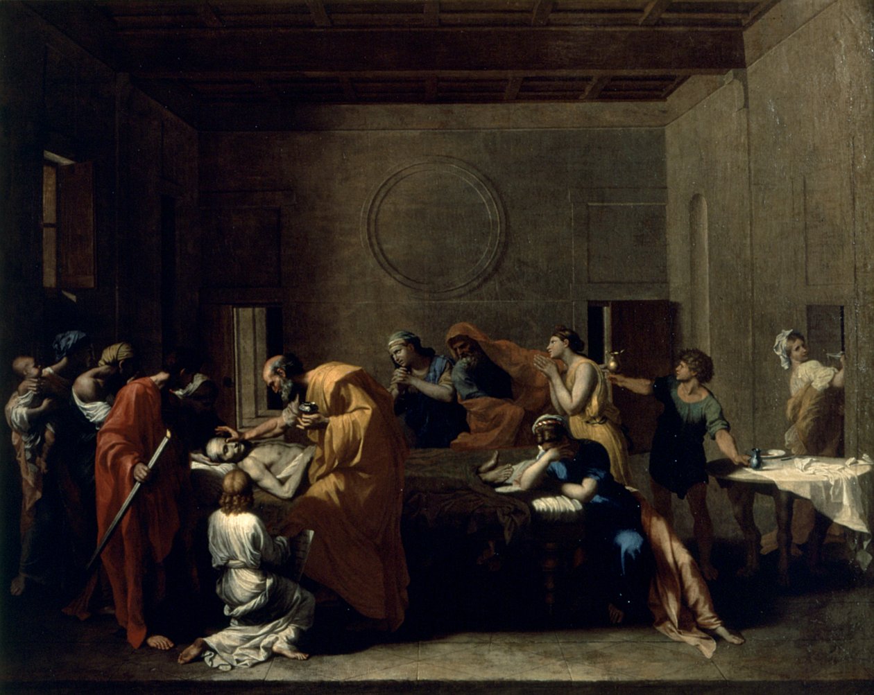 Laatste Sacrament, c.1638-40 door Nicolas Poussin