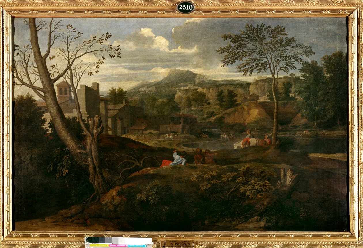 Ideaal landschap door Nicolas Poussin