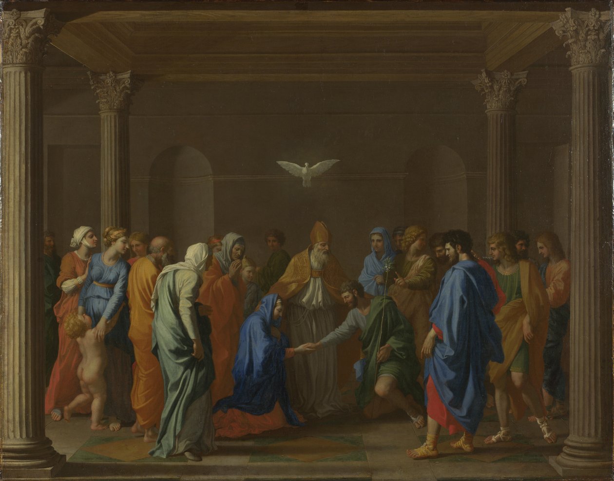 Zeven Sacramenten: Huwelijk, ca. 1637-1640 door Nicolas Poussin
