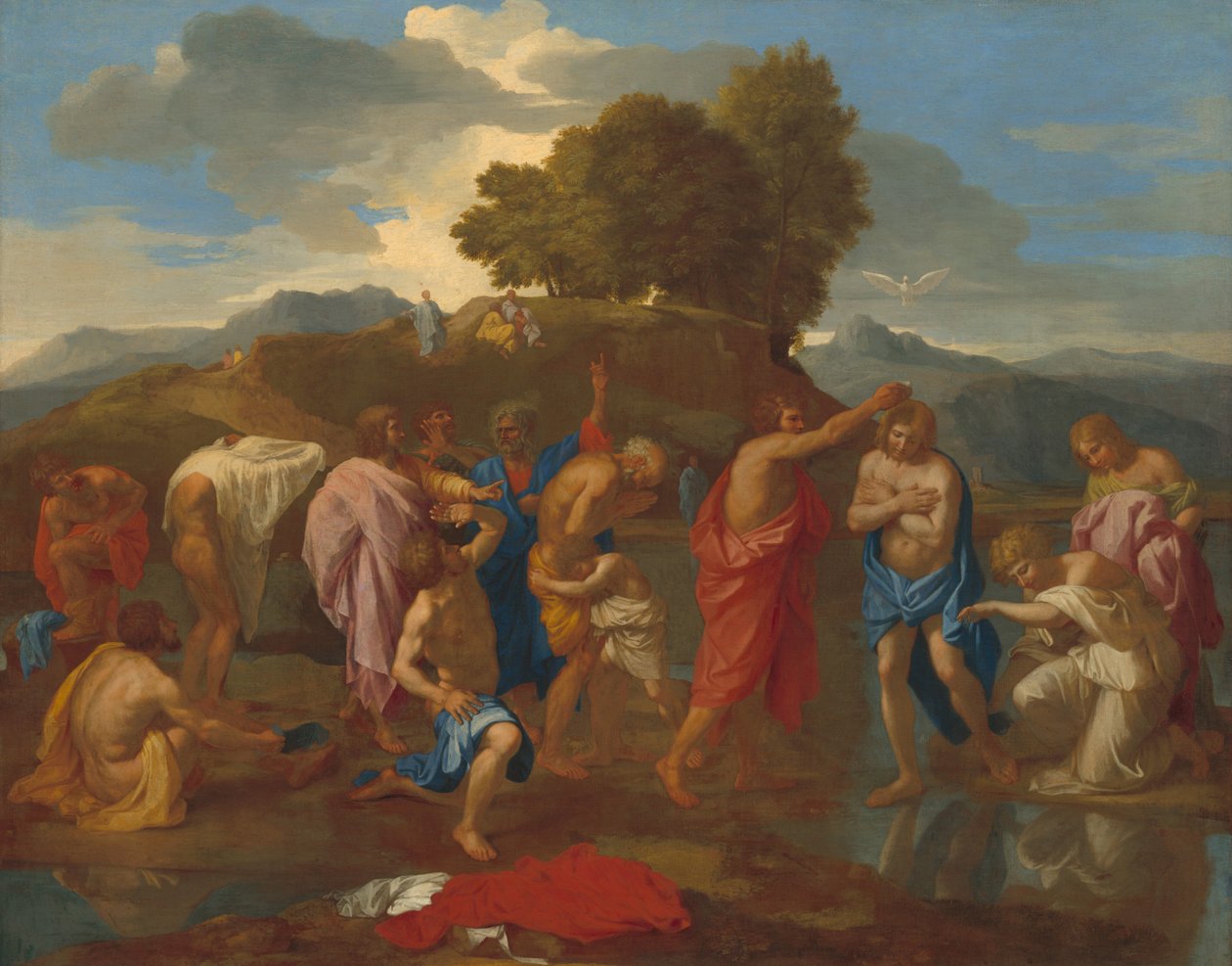 De Doop van Christus door Nicolas Poussin