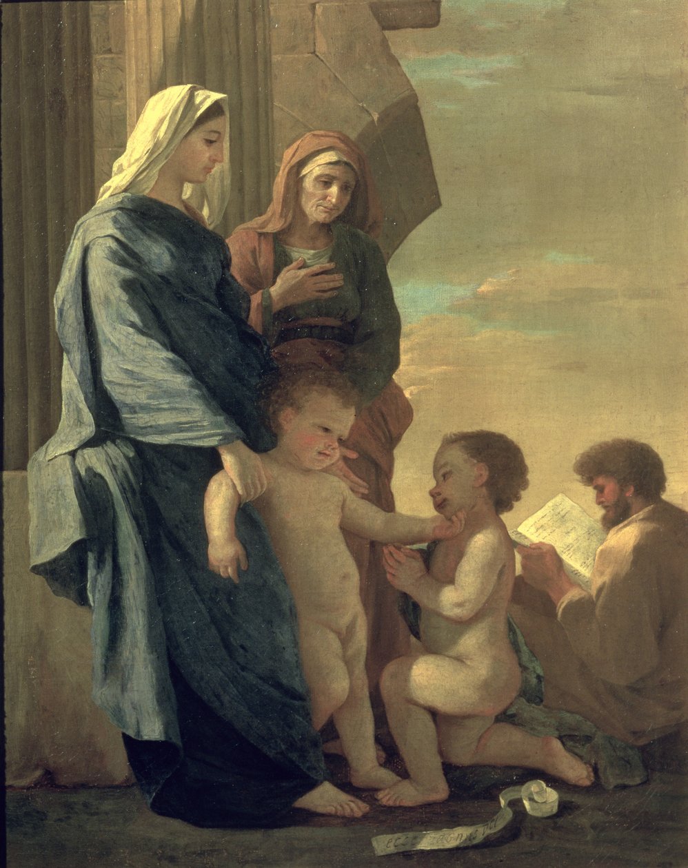 De Heilige Familie door Nicolas Poussin