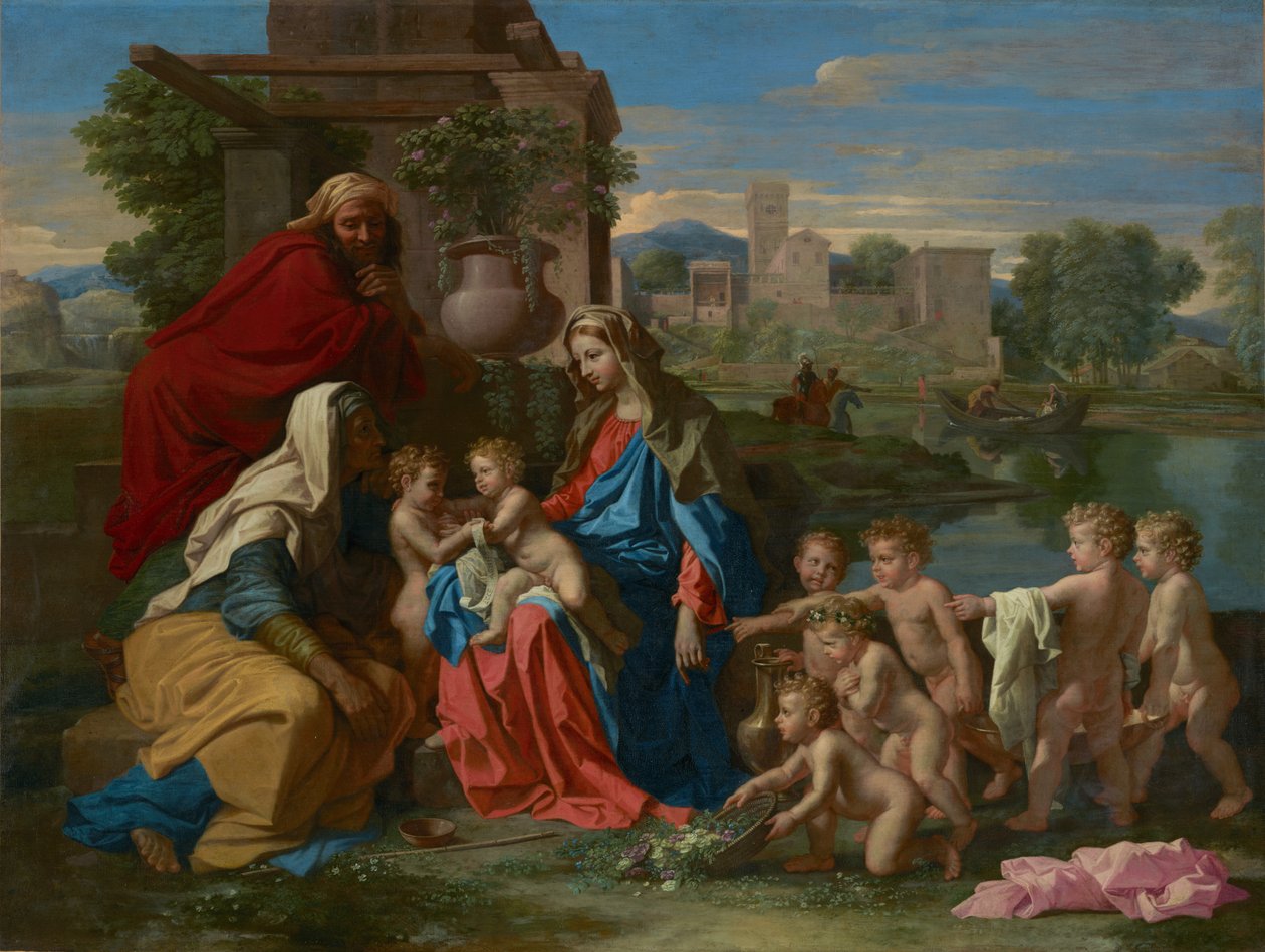 De Heilige Familie, ca. 1651 door Nicolas Poussin