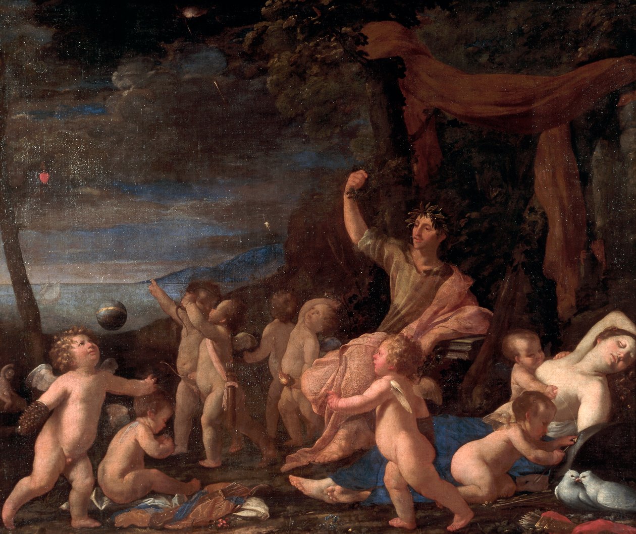 De Triomf van Ovidius door Nicolas Poussin