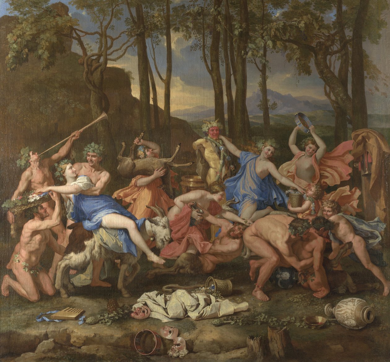 De triomf van Pan door Nicolas Poussin