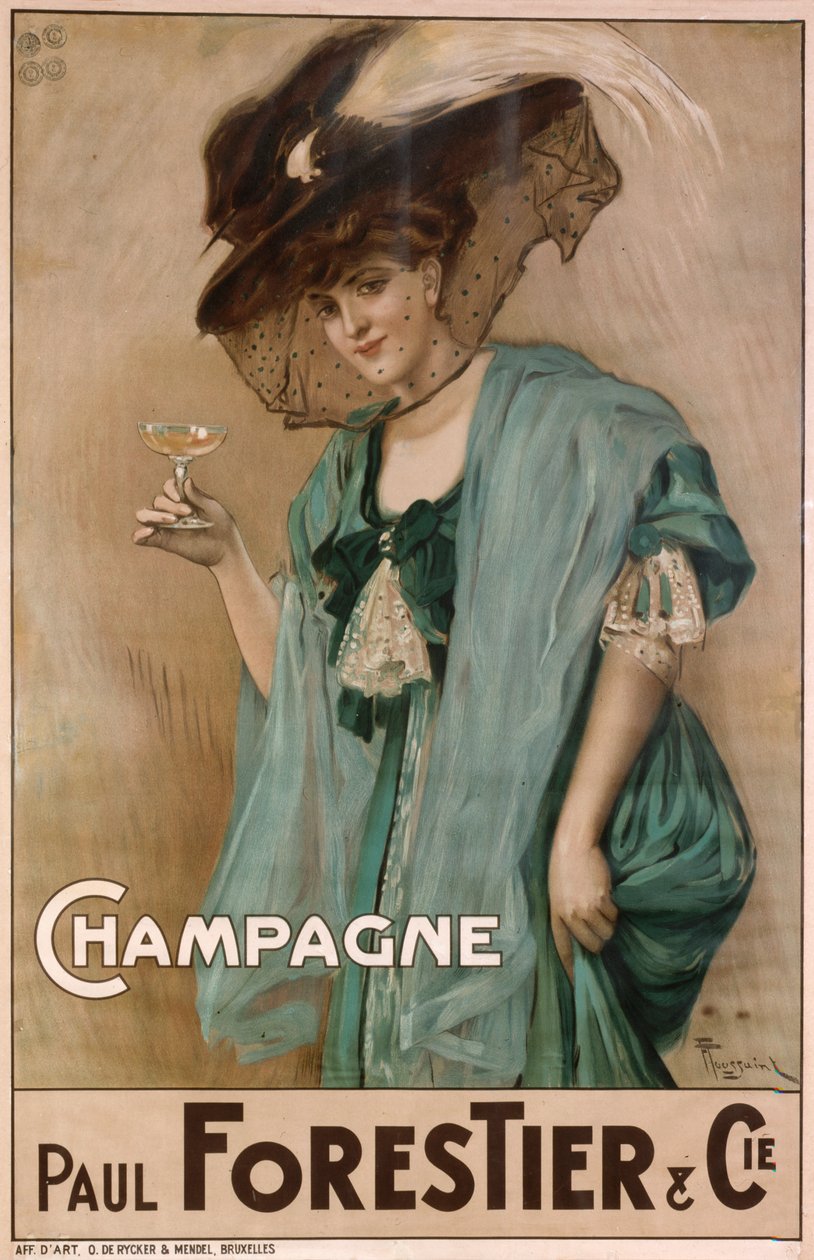Champagne, 19e eeuw door Nicolas Toussaint Charlet