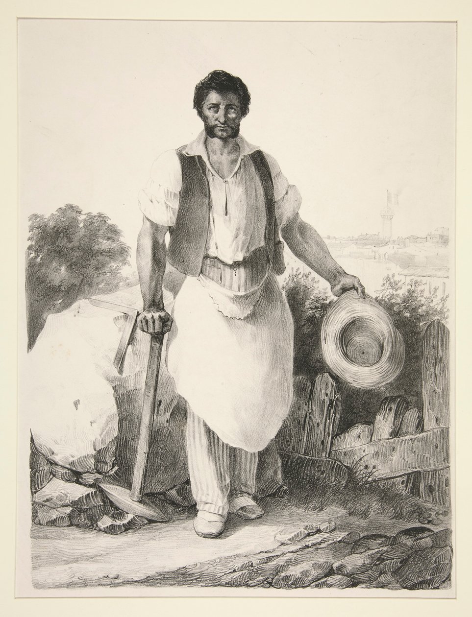 De steenhouwer door Nicolas Toussaint Charlet