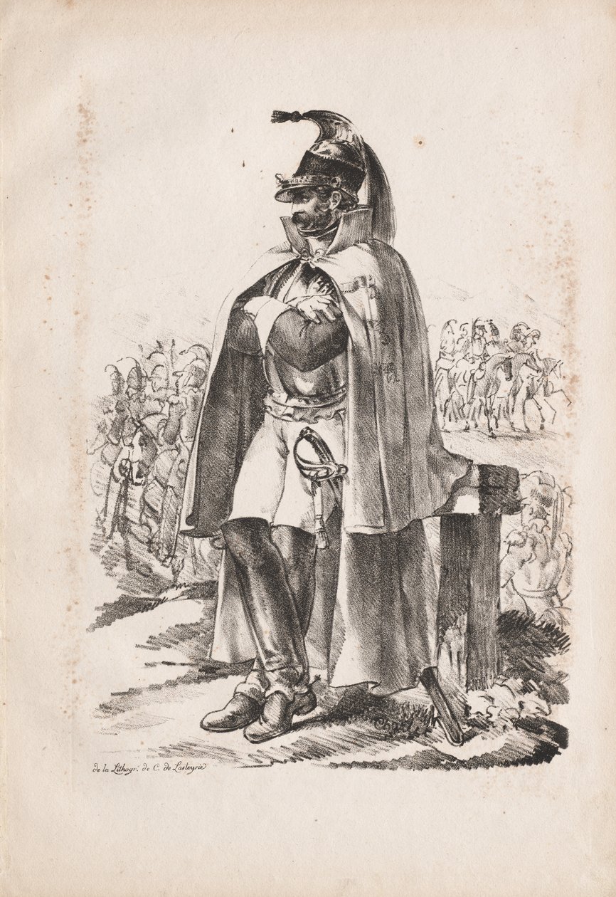 Militaire Kostuums: Cavalerist door Nicolas Toussaint Charlet