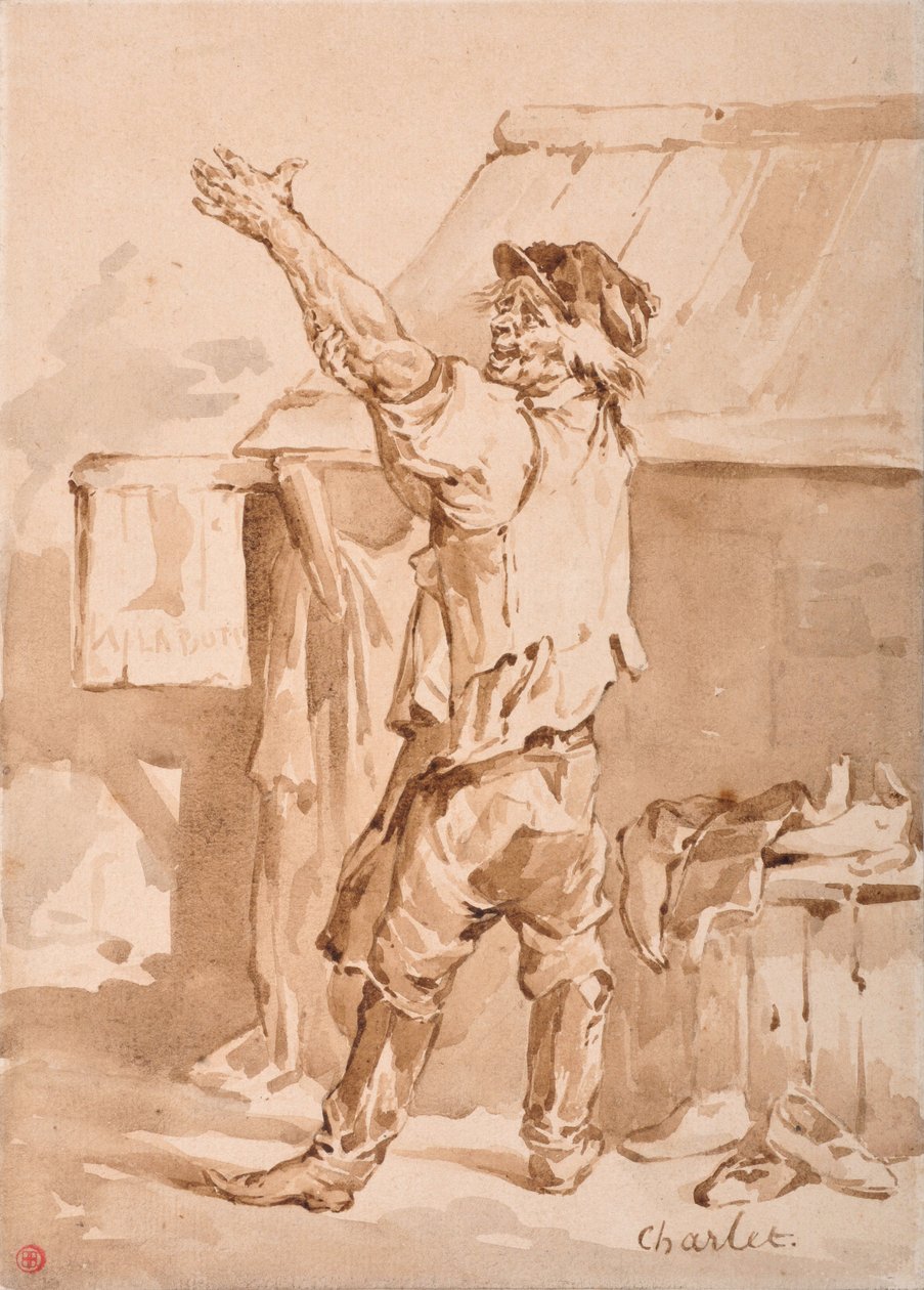 De schoenmaker door Nicolas Toussaint Charlet