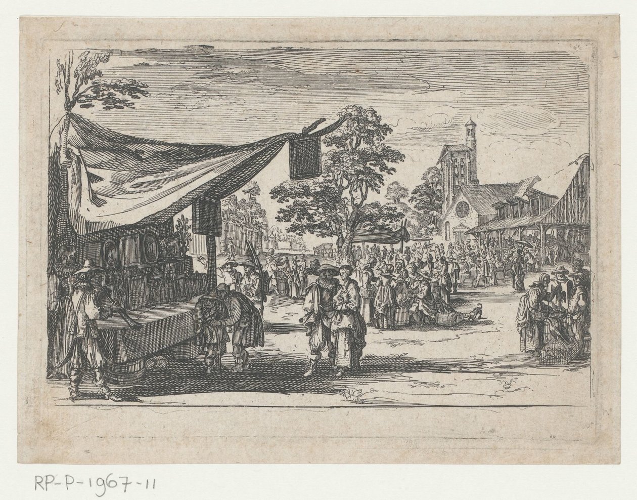 Markttafereel door Nicolas de Son