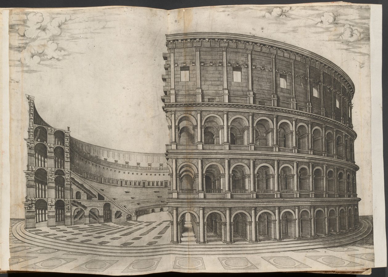 Colosseum door Nicolaus Beatrizet