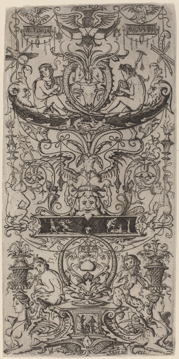 Ornament Paneel: Victoria Augusta door Nicoletto da Modena