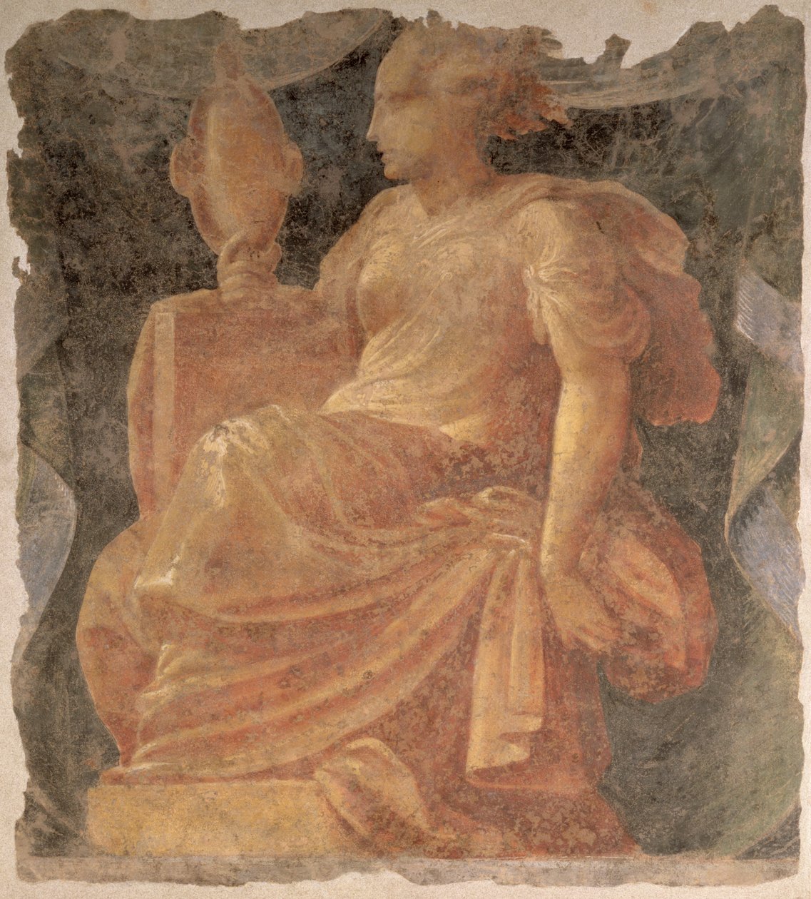 Voorzichtigheid, een van de vier kardinale deugden door Nicolo dell and Fontana, Alberto Abate