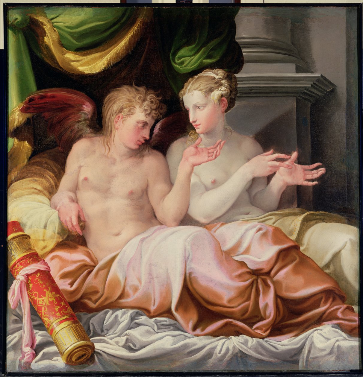 Eros en Psyche door Nicolo dell Abate