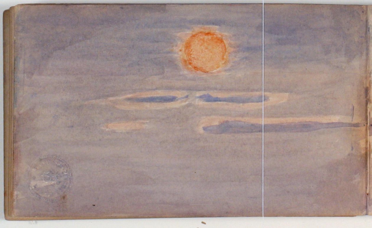 Luchtstudie met Zonsondergang door Niels Larsen Stevns