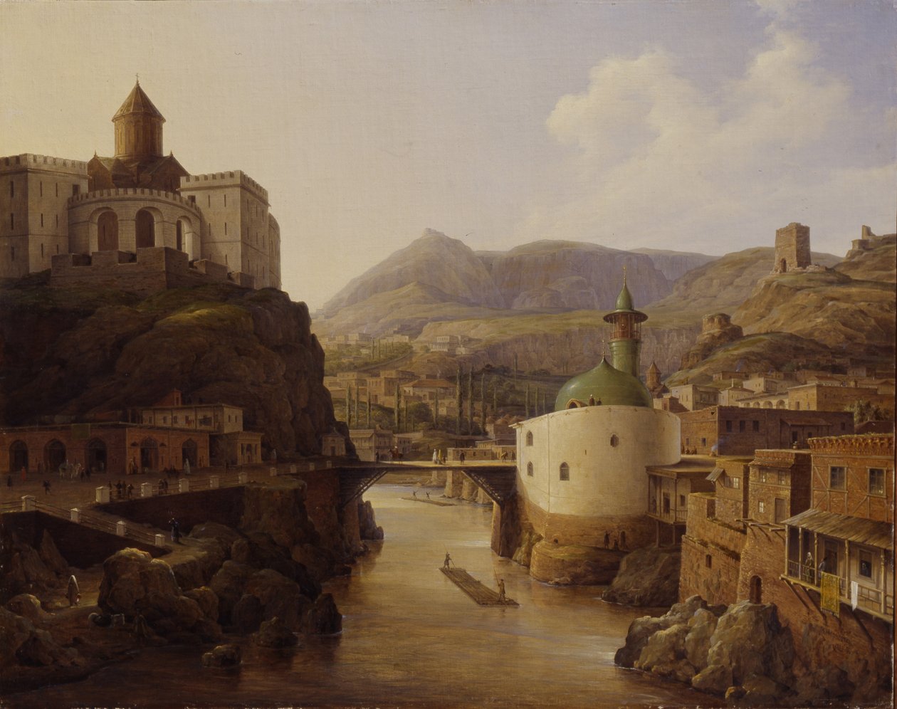 Uitzicht op Tiflis, 1839 door Nikanor Grigoryevich Chernetsov