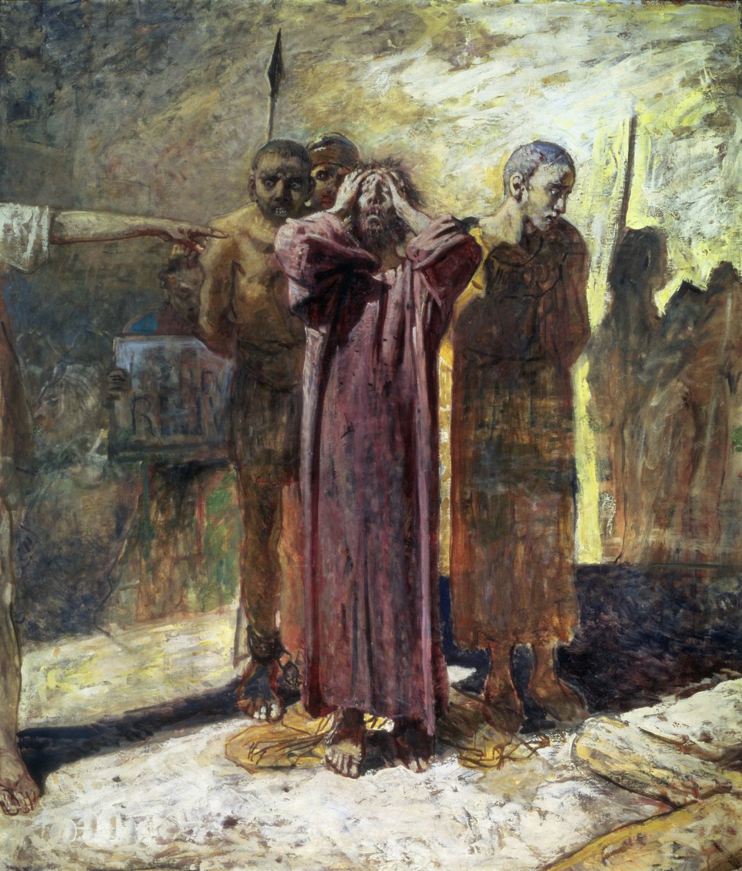 Golgotha, 1892-93 door Nikolai Nikolaevich Ge