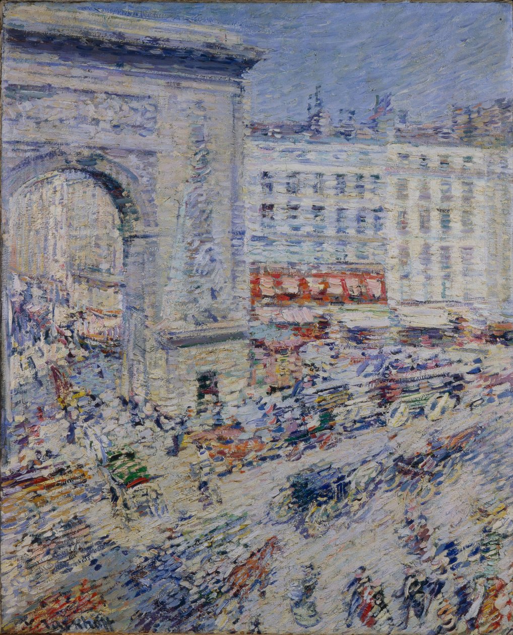 Parijs, 1900s door Nikolai Alexandrovich Tarkhov