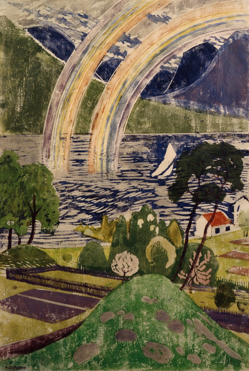 Grote regenboog door Nikolai Astrup
