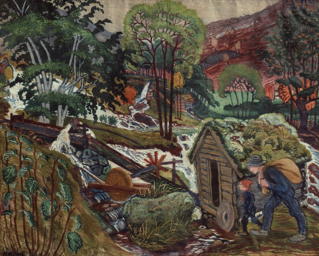 Kvennagongs water door Nikolai Astrup