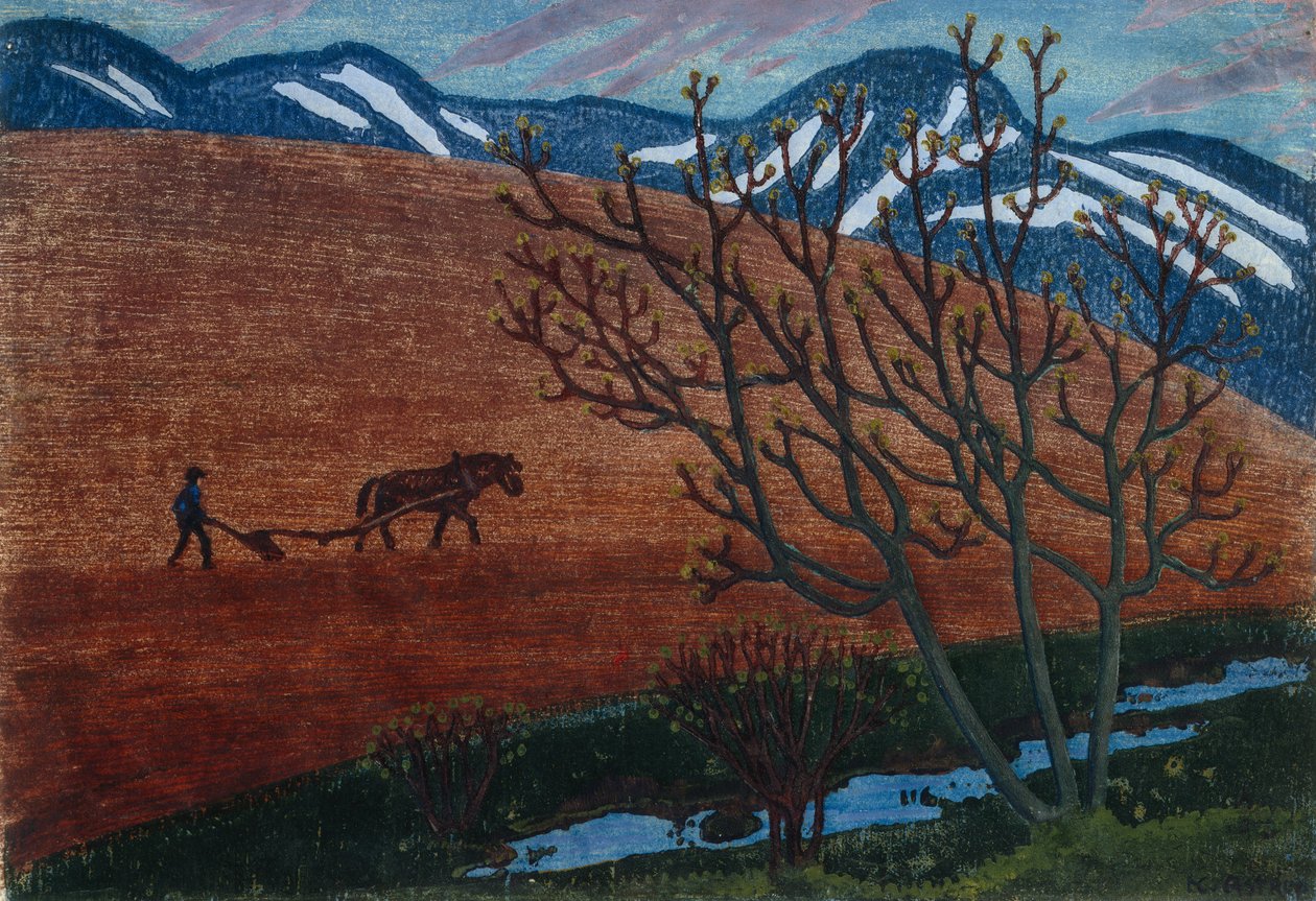 Ploegnacht door Nikolai Astrup