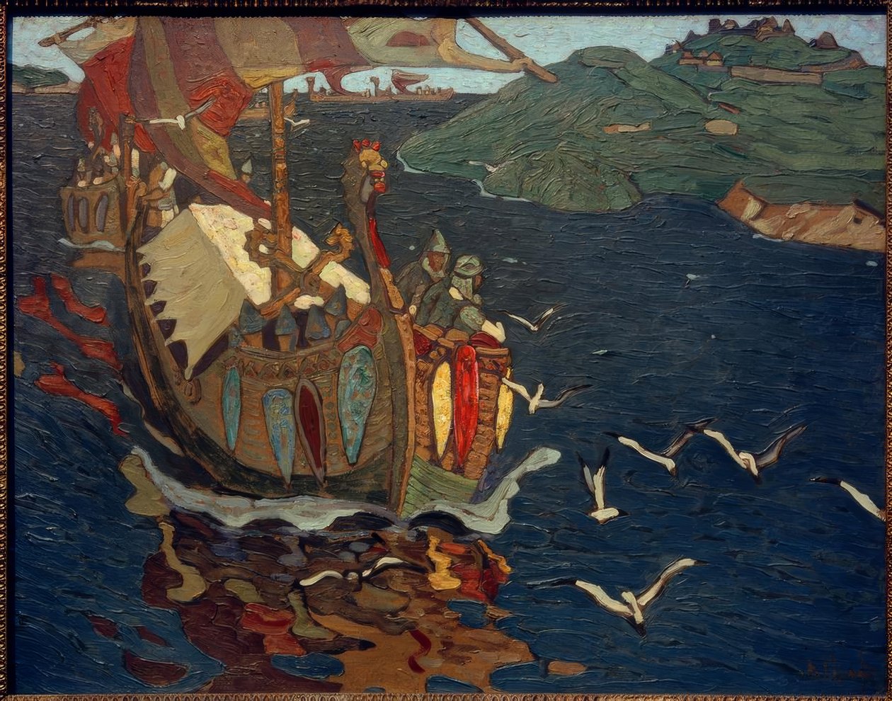 Vreemde kooplieden door Nikolai Konstantinowitsch Roerich