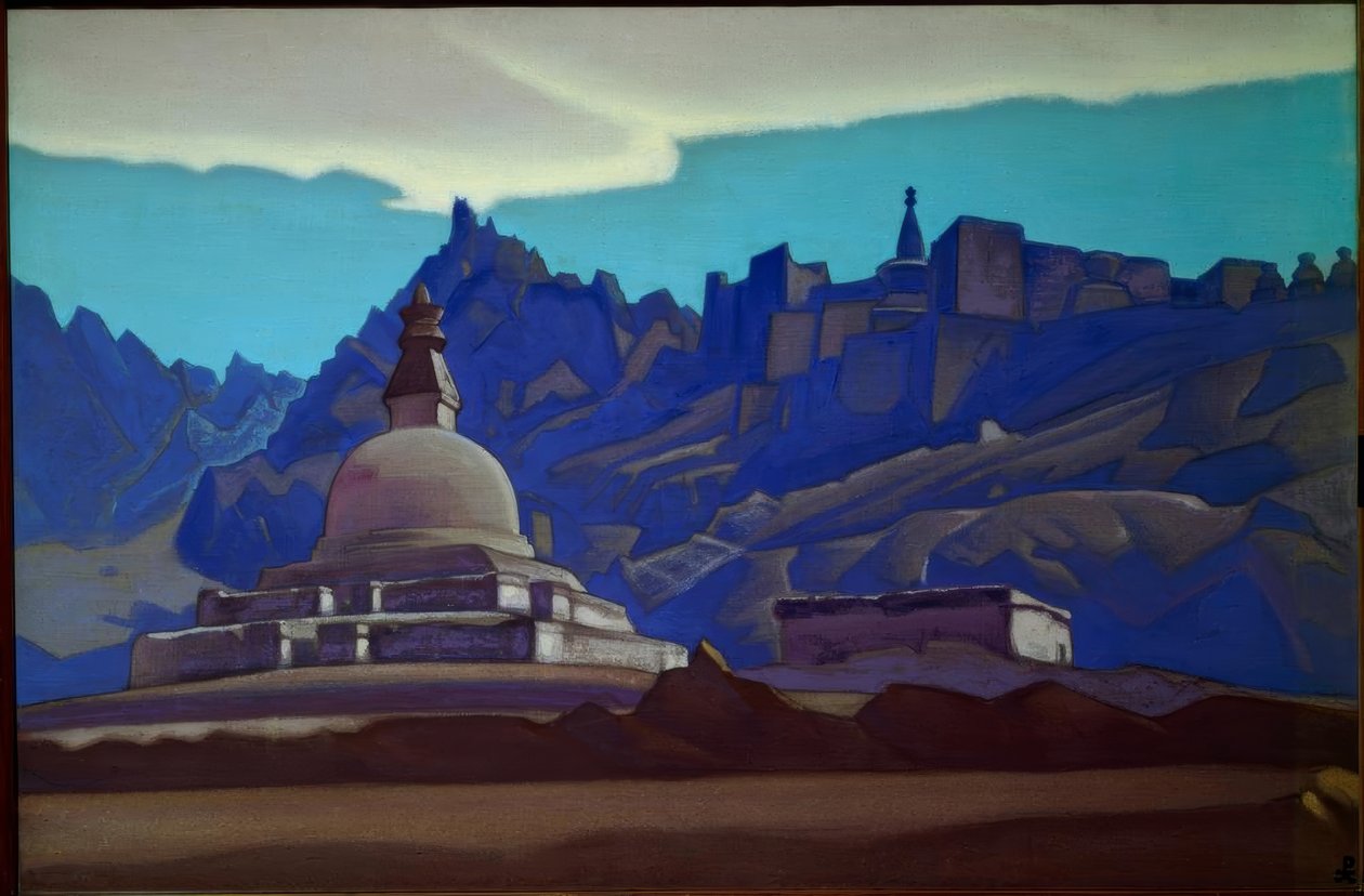 Grafmonumenten. Ladakh door Nikolai Konstantinowitsch Roerich