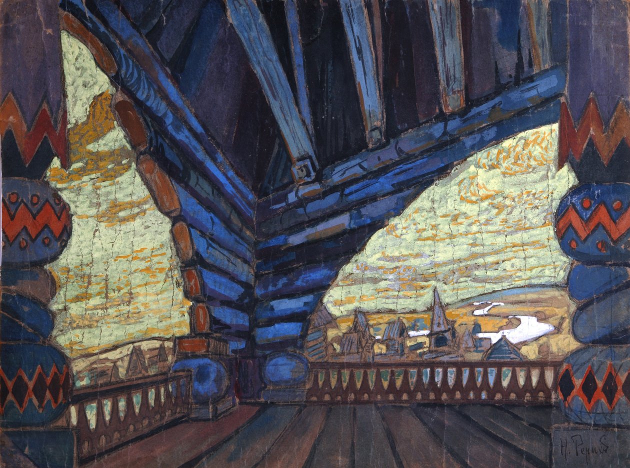 Gulbishche, 1900s door Nikolai Konstantinowitsch Roerich