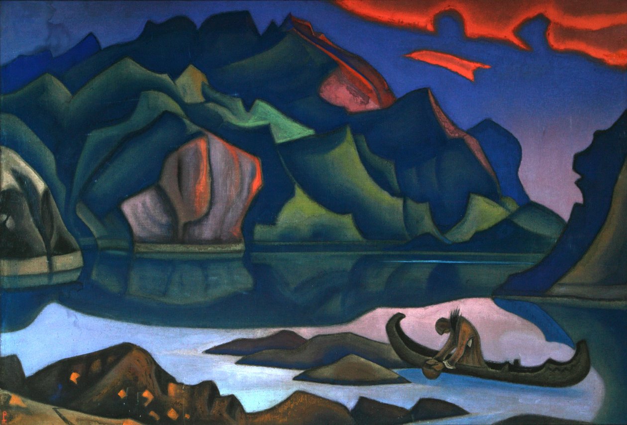 Verborgen schat, 1947 door Nikolai Konstantinowitsch Roerich
