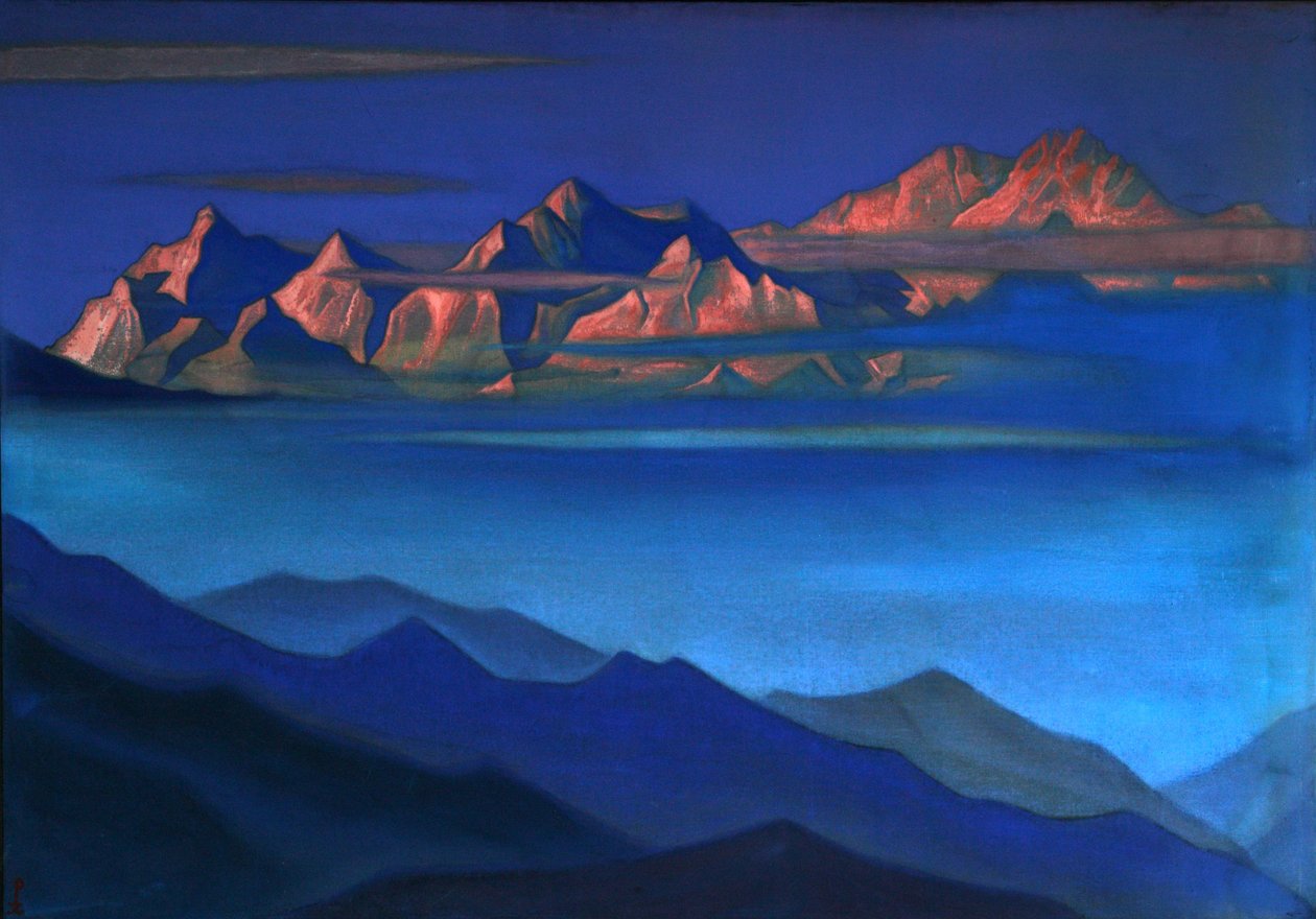 Kangchenjunga, 1944 door Nikolai Konstantinowitsch Roerich