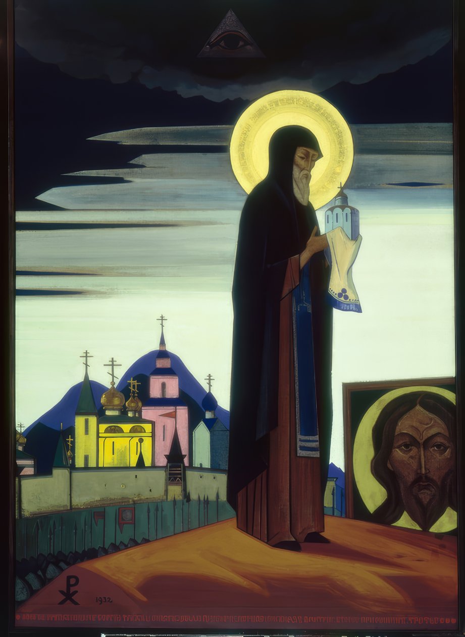 N.K. Roerich, Hl. Sergius van Radonesch door Nikolai Konstantinowitsch Roerich