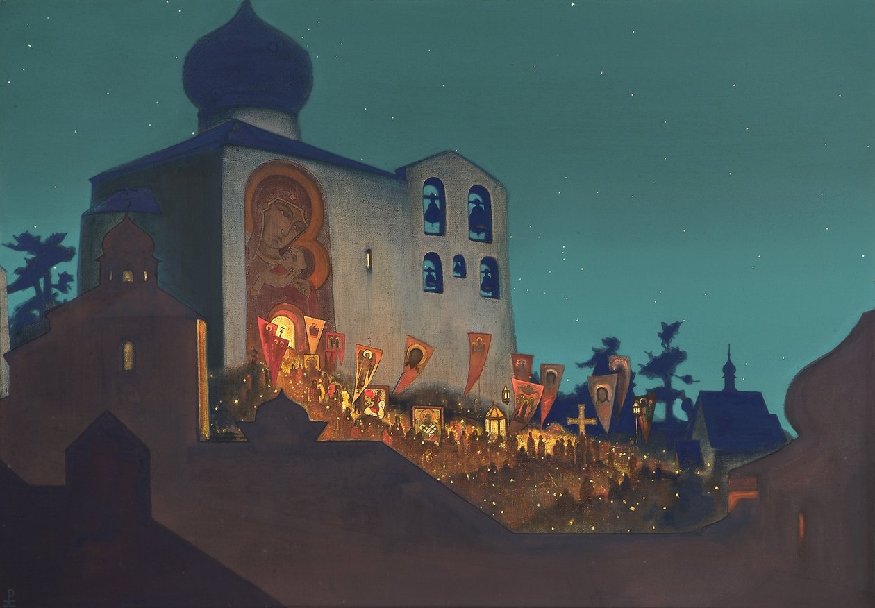 Russisch Pasen door Nikolai Konstantinowitsch Roerich