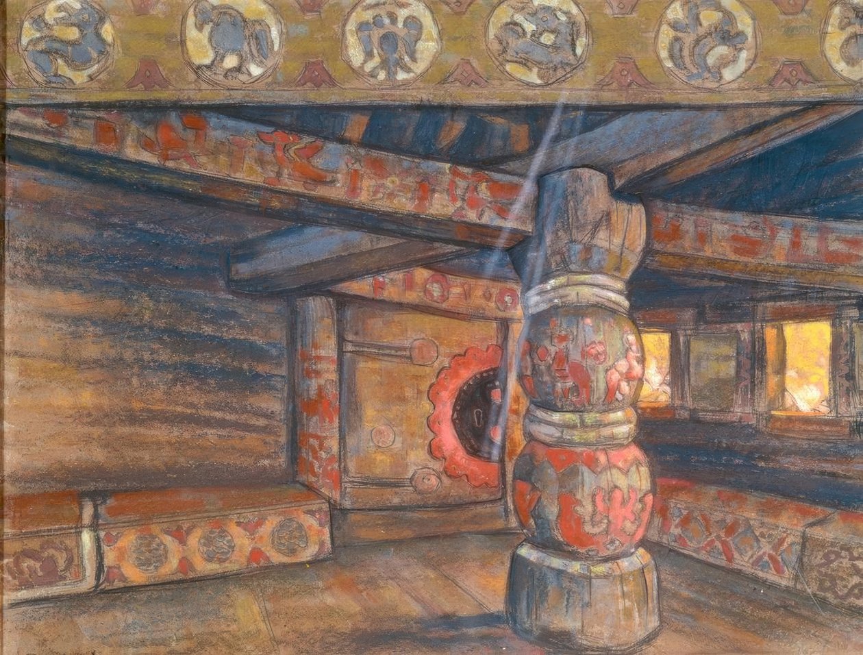 Kamer van Jaroslawna door Nikolai Konstantinowitsch Roerich