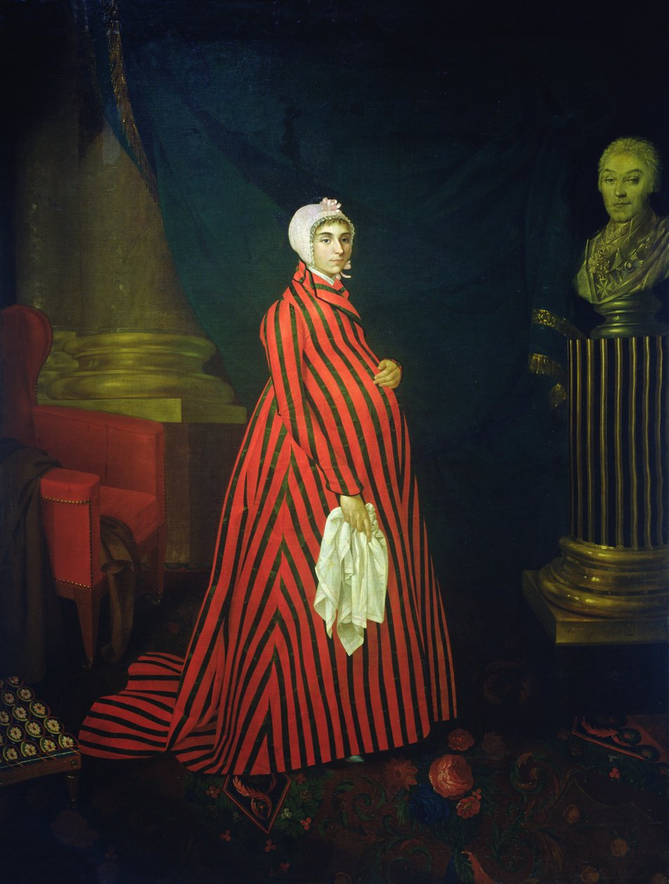 Portret van de actrice en zangeres Praskovya Zemchugova ook bekend als gravin Sheremetyeva, 1803 door Nikolay Ivanovich Argunov