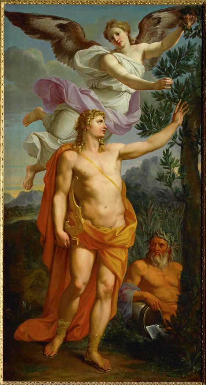 Apollo gekroond door de overwinning ... door Noël Coypel