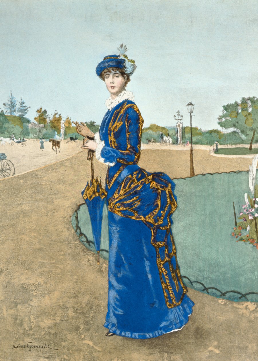 Oktober, ca. 1880 door Norbert Goeneutte