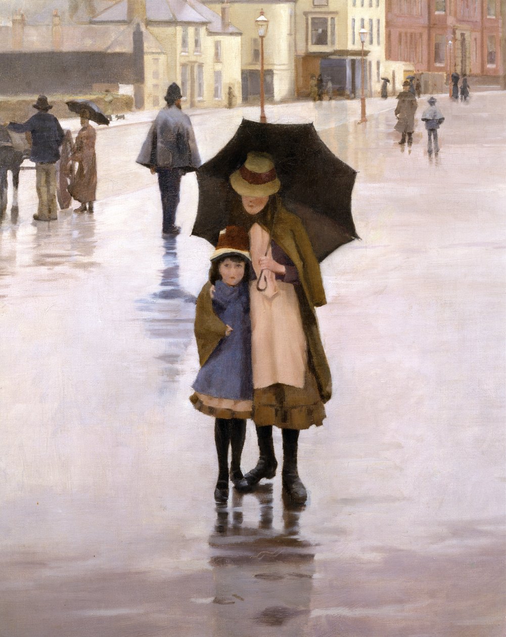 De regen regent elke dag, 1889 (detail) door Norman Garstin