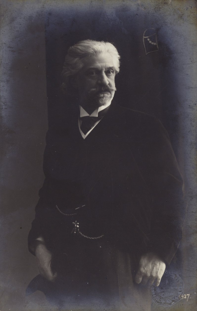 Portret van Edvard Grieg door Norwegian Photographer