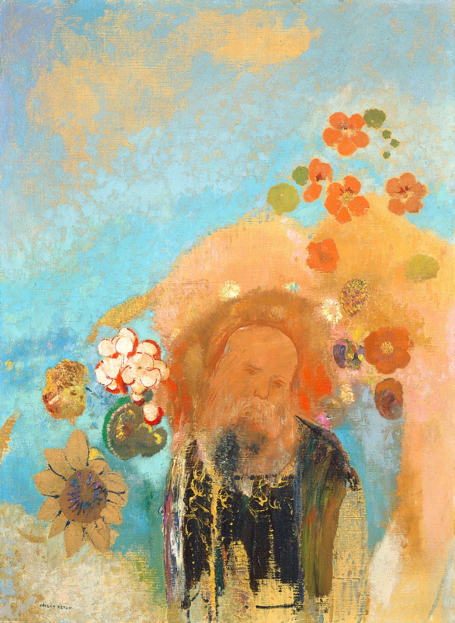 Evocatie van Roussel, c. 1912 door Odilon Redon