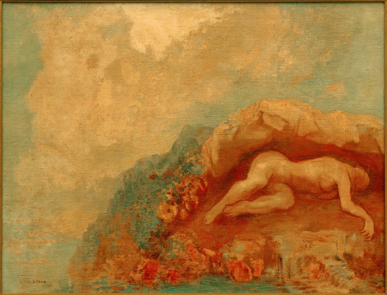 De gevangene door Odilon Redon