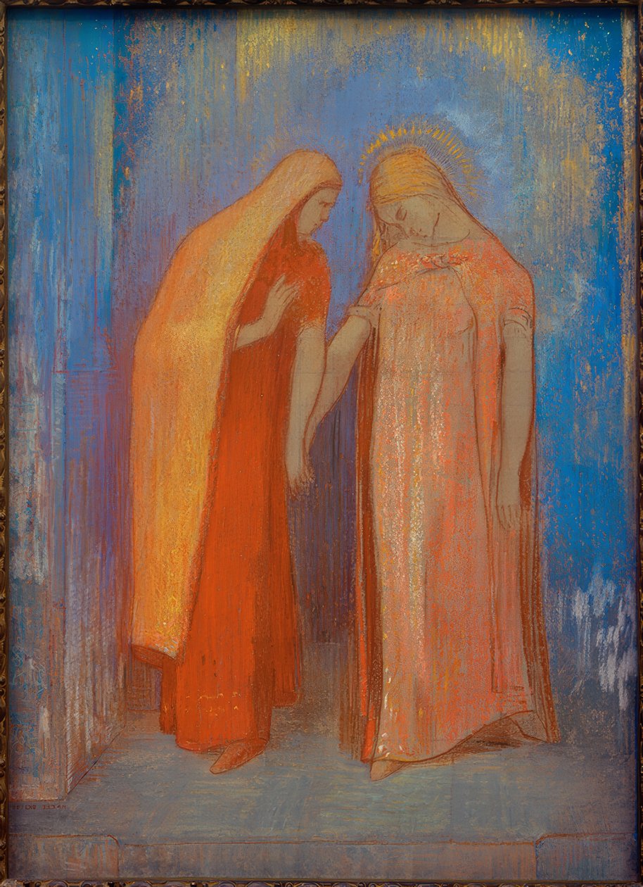Mystiek gesprek door Odilon Redon