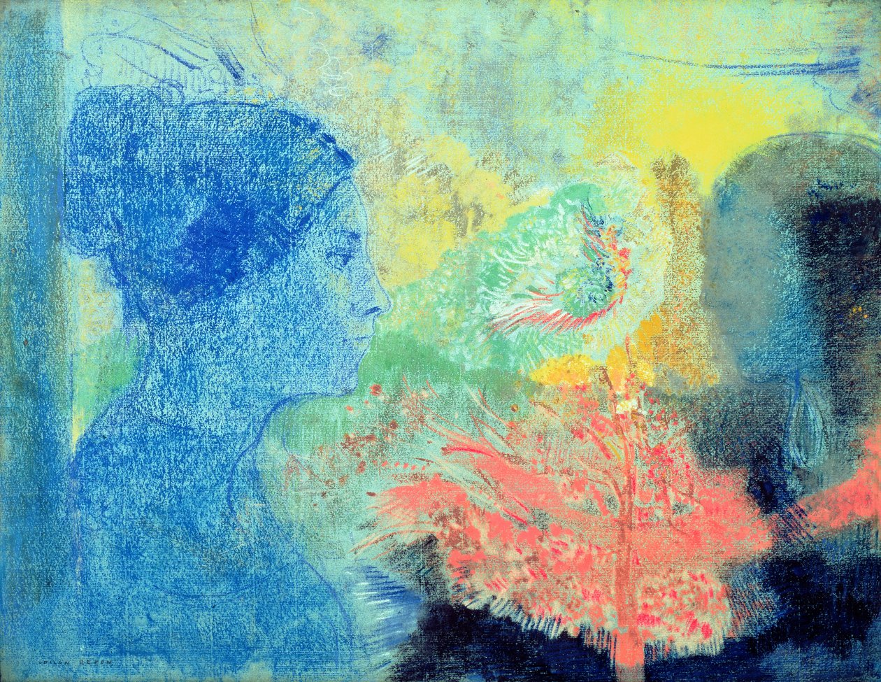 Schaduwen van de slaap door Odilon Redon